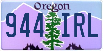 OR license plate 944IRL