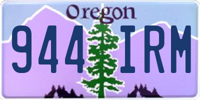 OR license plate 944IRM