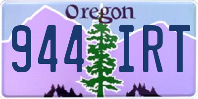 OR license plate 944IRT