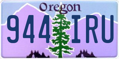 OR license plate 944IRU