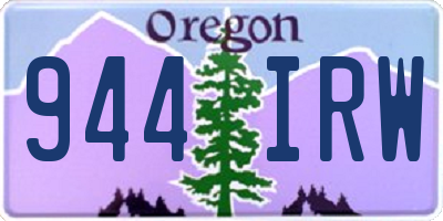 OR license plate 944IRW