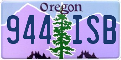 OR license plate 944ISB