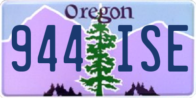 OR license plate 944ISE