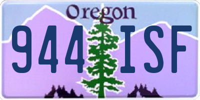OR license plate 944ISF