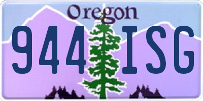 OR license plate 944ISG