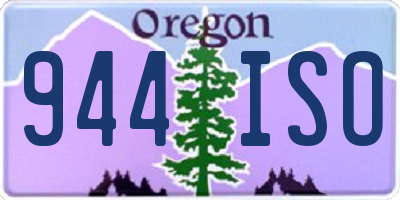 OR license plate 944ISO