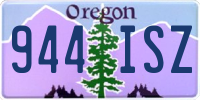 OR license plate 944ISZ