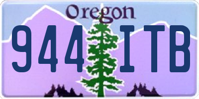 OR license plate 944ITB