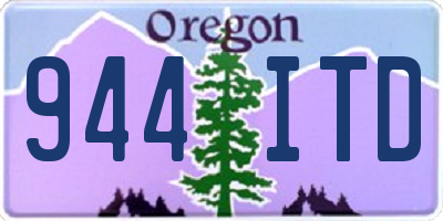 OR license plate 944ITD