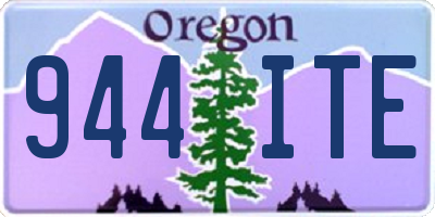 OR license plate 944ITE