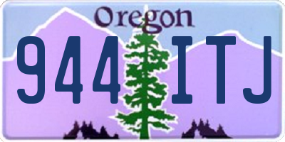 OR license plate 944ITJ
