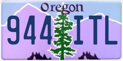 OR license plate 944ITL