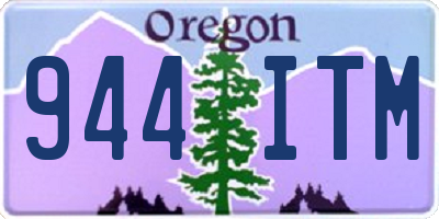 OR license plate 944ITM
