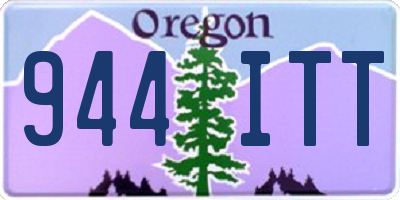 OR license plate 944ITT