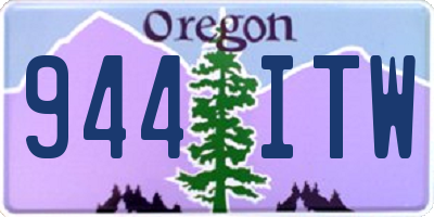 OR license plate 944ITW