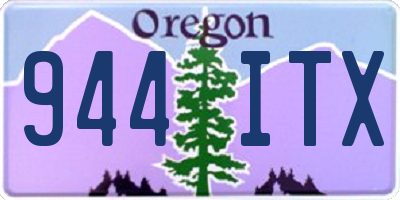 OR license plate 944ITX