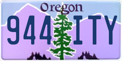 OR license plate 944ITY