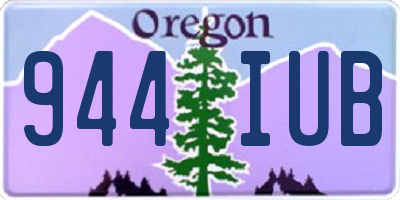 OR license plate 944IUB