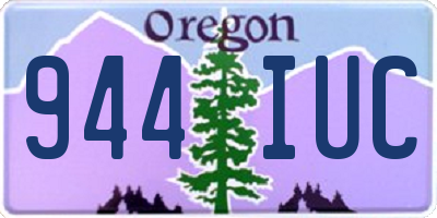 OR license plate 944IUC