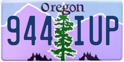 OR license plate 944IUP