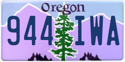 OR license plate 944IWA