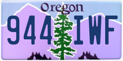 OR license plate 944IWF