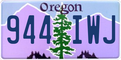 OR license plate 944IWJ