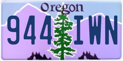 OR license plate 944IWN