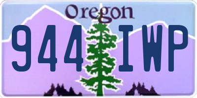 OR license plate 944IWP