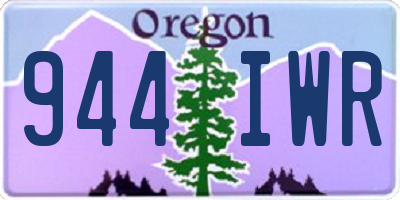 OR license plate 944IWR