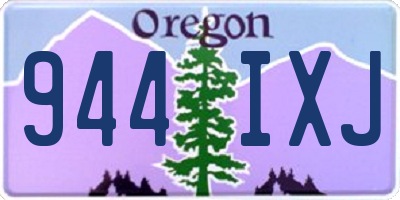 OR license plate 944IXJ