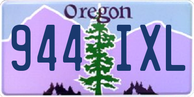 OR license plate 944IXL
