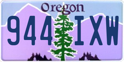 OR license plate 944IXW