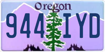OR license plate 944IYD