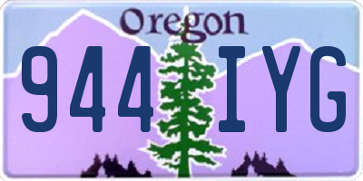 OR license plate 944IYG