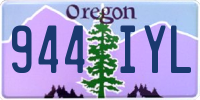 OR license plate 944IYL