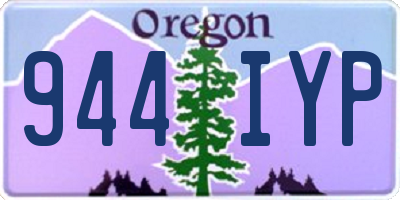 OR license plate 944IYP