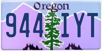 OR license plate 944IYT