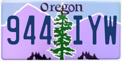 OR license plate 944IYW