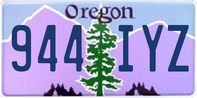 OR license plate 944IYZ