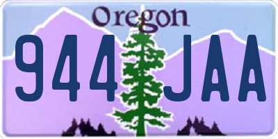 OR license plate 944JAA
