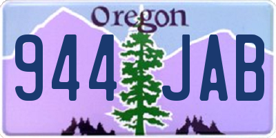 OR license plate 944JAB