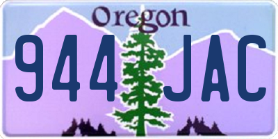 OR license plate 944JAC