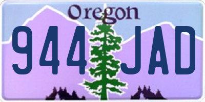 OR license plate 944JAD