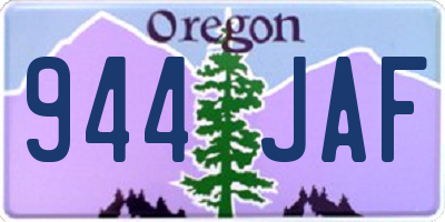OR license plate 944JAF