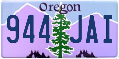 OR license plate 944JAI