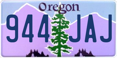 OR license plate 944JAJ