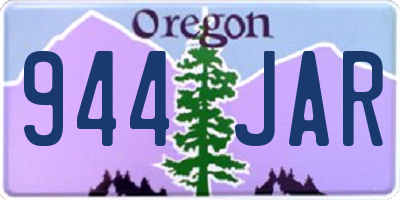 OR license plate 944JAR