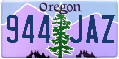 OR license plate 944JAZ