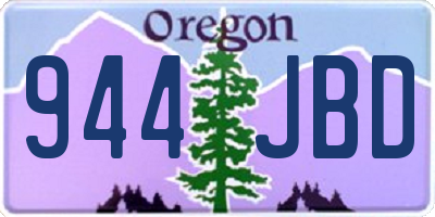 OR license plate 944JBD